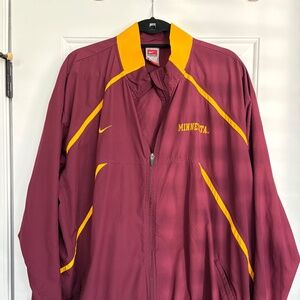 Minnesota Gophers Nike Full-Zip Windbreaker Men's Size XXL
